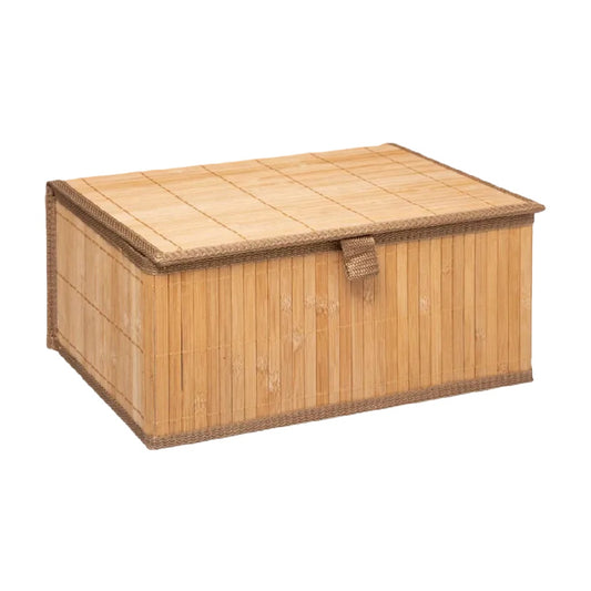 Caja de Almacenamiento de Bambú con Tapa