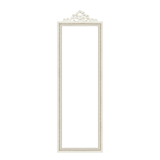 Marco Decorativo Vintage con Lazo - Rectangular, Blanco